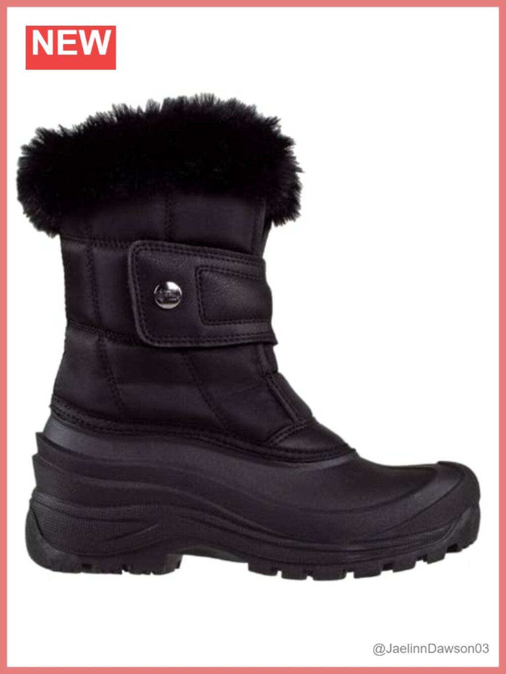Women's Waterproof Snow Boots Insulated Winter Booties Warm Faux Fur